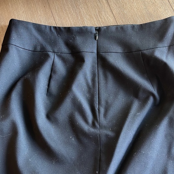 Black stretch wool pencil skirt - Picture 4 of 4